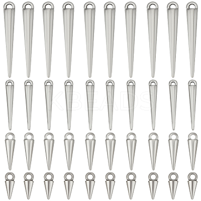 120Pcs 4 Styles Tibetan Style Alloy Pendants FIND-SC0009-57-1