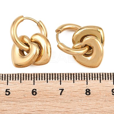 304 Stainless Steel Huggie Hoop Earrings for Women EJEW-F420-01G-1