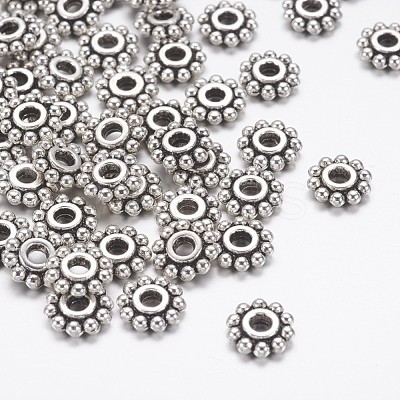 Gear Tibetan Style Alloy Spacer Beads X-AB145-1