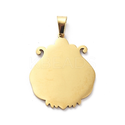 201 Stainless Steel Pendants LS-STAS-C062-04G-1