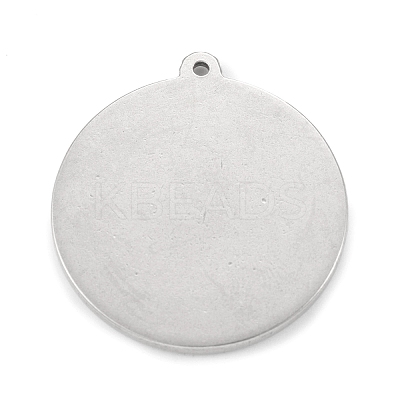 Tarnish Resistant 304 Stainless Steel Pendant Cabochon Settings STAS-F287-44P-1