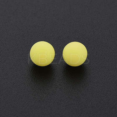 Opaque Acrylic Beads PAB702Y-B01-01-1