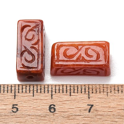 Dyed Natural Myanmar Jade Carved Beads GG-CBABA9C-07-1