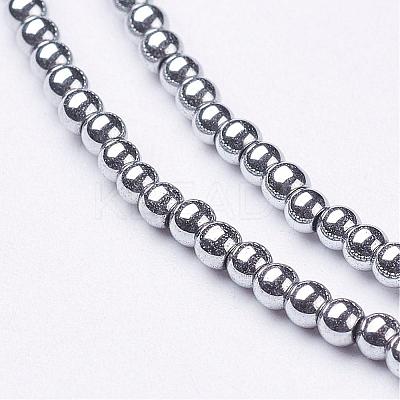 Non-Magnetic Synthetic Hematite Beads Strands G-G094-2mm-1