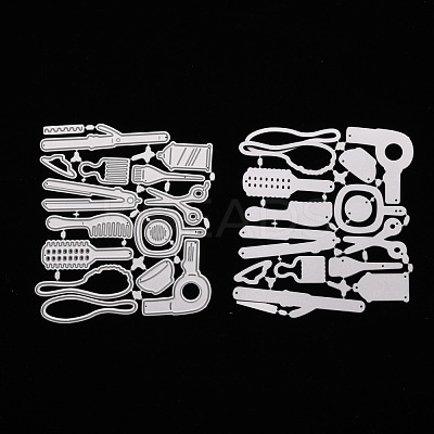 Hair Styling Tool Carbon Steel Cutting Dies Stencils X-DIY-A008-15-1