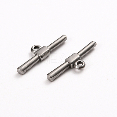 Tarnish Resistant 304 Stainless Steel Toggle Clasps Parts STAS-D142-04C-P-1