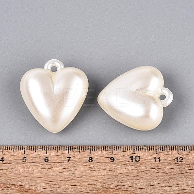 Opaque Acrylic Imitation Pearl Pendants SACR-T035-21A-1