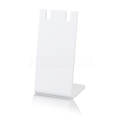 10Pcs L Shaped Acrylic Single Necklace Display Stands NDIS-SC0001-02B-1