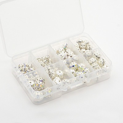 Grade A Brass Rhinestone Beads RB-X0005-B-1