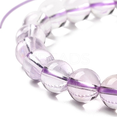 Natural Other Quartz Beaded Stretch Bracelets LS-BJEW-K233-02B-01-1
