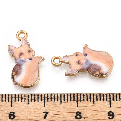 Painted Alloy Pendants PALLOY-P288-05G-07-1
