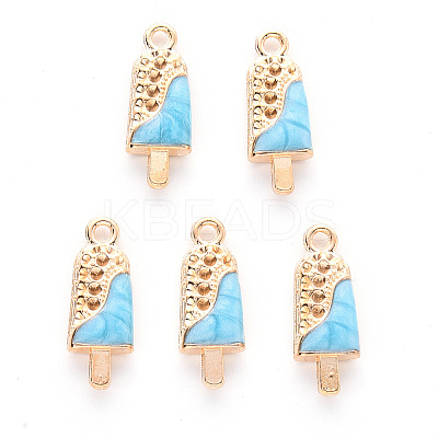 Alloy Enamel Pendants X-ENAM-R059-05D-RS-1
