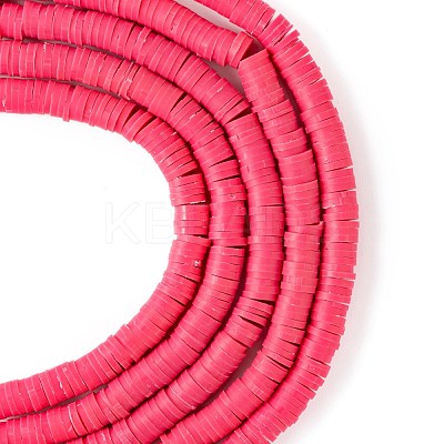 Handmade Polymer Clay Beads Strands CLAY-R089-6mm-Q093-1