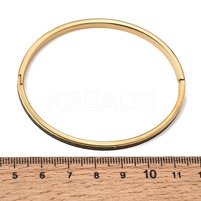 304 Stainless Steel Enamel Hinged Cuff Bangles for Women SA-CBAC920-15G-02-1