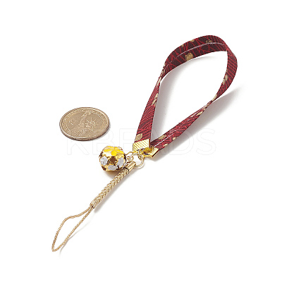 Polyester Cord Wrist Mobile Straps HJEW-JM00875-1