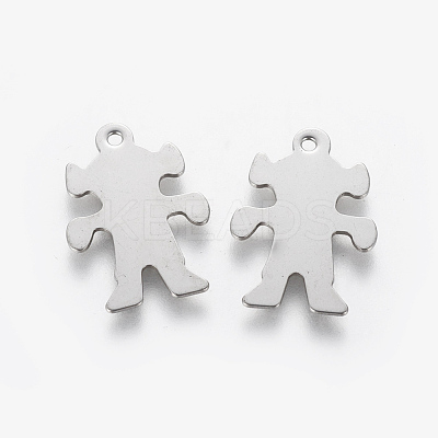 Tarnish Resistant 201 Stainless Steel Pendants STAS-L233-030P-1
