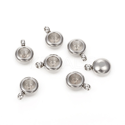 Tarnish Resistant 201 Stainless Steel Pendant Rhinestone Settings STAS-G224-27P-1