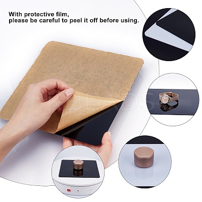 4Pcs 2 Colors Acrylic Reflection Display Board AJEW-PH0003-32-1