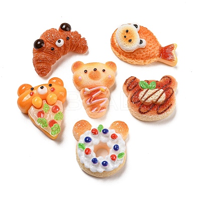 Imitation Food Resin Decoden Cabochons CRES-R199-04-1