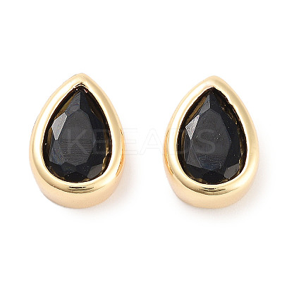 Brass Cubic Zirconia Beads KK-C051-60G-02-1