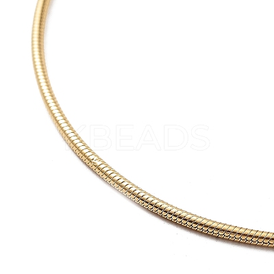 Ion Plating(IP) 304 Stainless Steel Round Snake Chains Bracelets BJEW-K240-02G-1