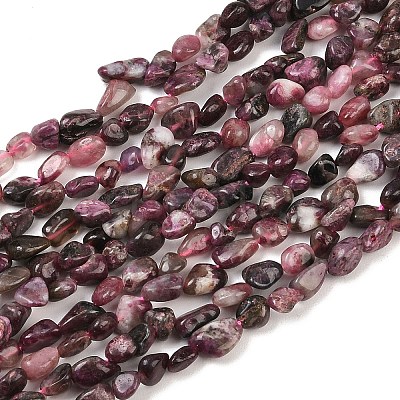 Natural Plum Blossom Tourmaline Beads Strands G-K395-B11-01-1