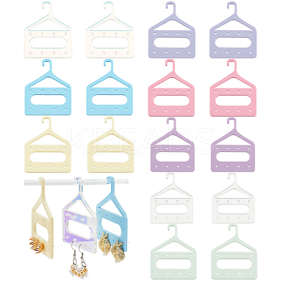 32Pcs 8 Colors 8-Hole Mini Acrylic Earring Hanger EDIS-PH0001-83-1