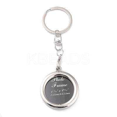Zinc Alloy Keychain Cabochon Settings KEYC-B040-01P-1