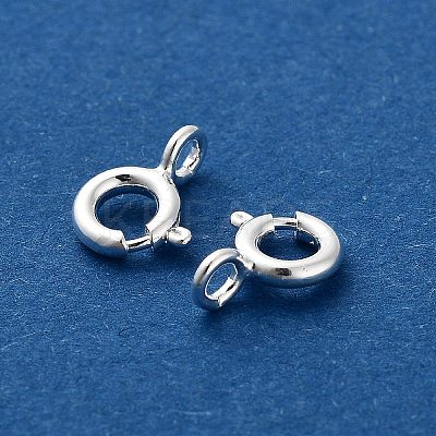 Brass Spring Ring Clasps KK-G479-01B-S-1