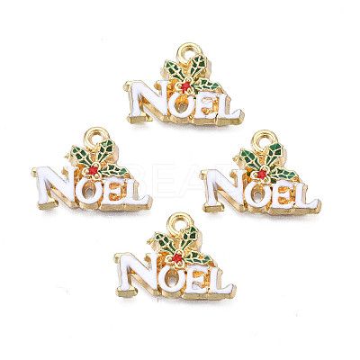 Rack Plating Alloy Enamel Pendants LS-ENAM-N055-140-1