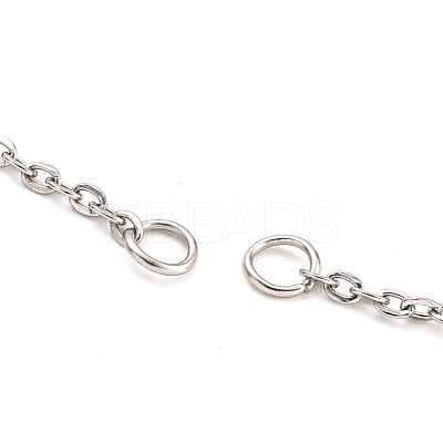 Tarnish Resistant 304 Stainless Steel Cable Chains Necklace Makings LS-AJEW-P119-04A-P-1
