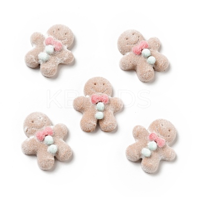 Christmas Opaque Resin Cabochons RESI-G042-A01-1