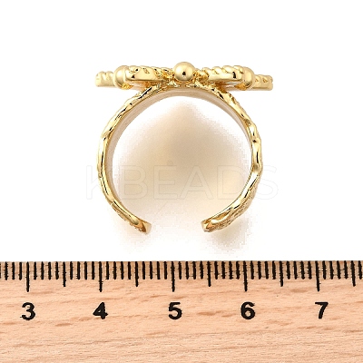 Brass Cuff Rings for Women RJEW-F183-02A-G-1