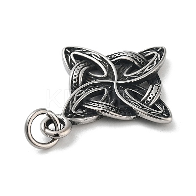 304 Stainless Steel Pendants STAS-G343-01AS-1