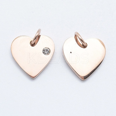 316 Surgical Stainless Steel Pendants STAS-J038-05RG-1