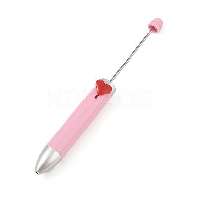 Heart Plastic Ball-Point Pen AJEW-P126-B01-1