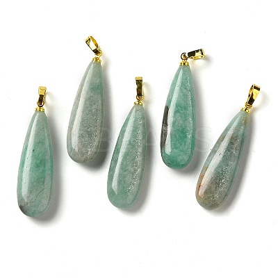 Natural Amazonite Pendants G-Q192-07G-04-1