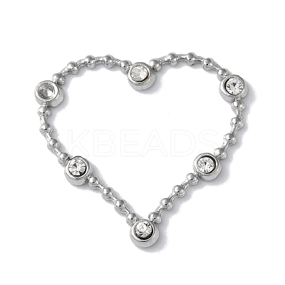 Stainless Steel Color 304 Stainless Steel Rhinestonet Pendants STAS-Q312-02B-P-1
