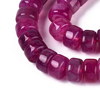 Dyed Natural Agate Beads Strands G-T143-17M-1