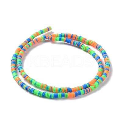 Handmade Polymer Clay Beads Strands CLAY-R089-3mm-008-1
