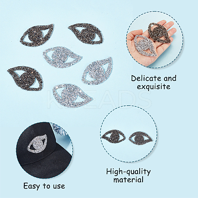 16Pcs 2 Colors Eye Hotfix Rhinestone DIY-GA0006-44-1