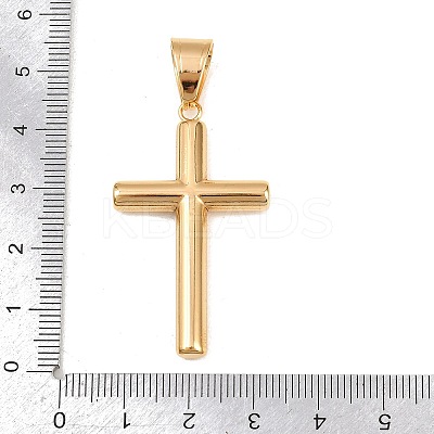 316 Surgical Stainless Steel & Clear Cubic Zirconia Pendants STAS-A137-03A-G-1