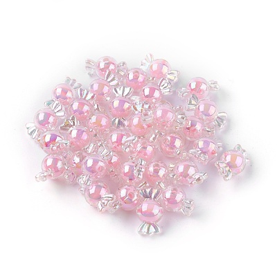 Acrylic Beads MACR-WH0004-01-1
