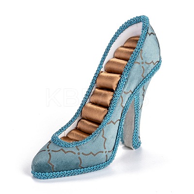 Flannelette & Resin High-Heeled Shoes Jewelry Displays Stand ODIS-A010-11-1