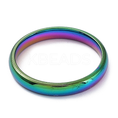 Ion Plating(IP) 304 Stainless Steel Flat Plain Band Rings STAS-I160-D-20mm-M-1