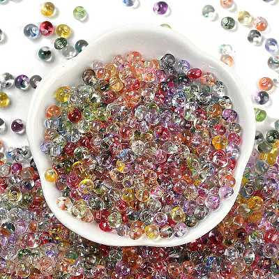6/0 Spray Paint Fringe Glass Seed Beads SEED-H003-11H-1