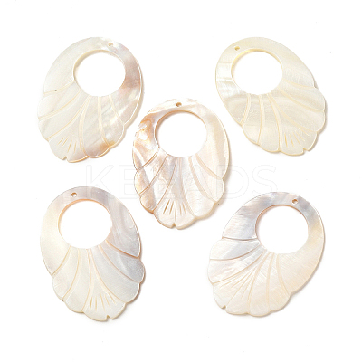 Natural Freshwater Shell Big Pendants SHEL-K006-24-1