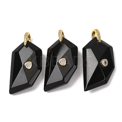 Natural Obsidian Pendants GG-CBA51ED-04G-05-1