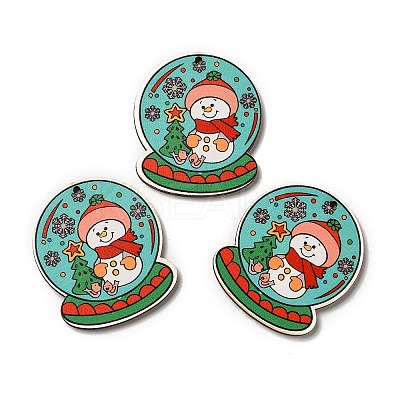 Single Face Printed Wood Pendants WOOD-H102-02C-1