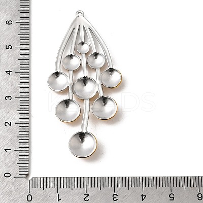 Two Tone 304 Stainless Steel Big Pendants X-STAS-B120-01GP-03-1